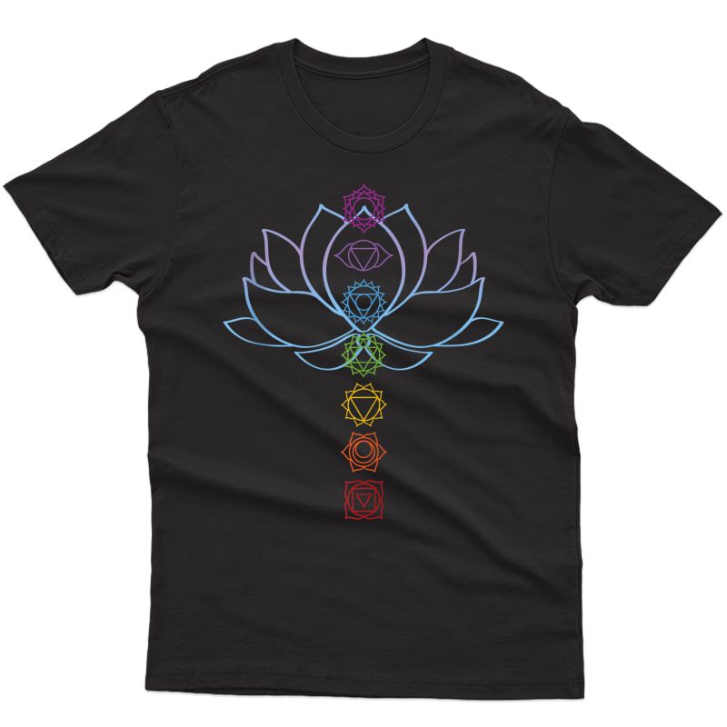 Spiritual Zen Lotus Flower Chakras Aligned Yoga Lover Tank Top Shirts