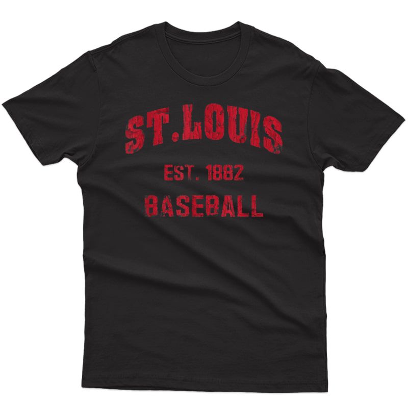 St. Louis Baseball Cardinal Vintage Retro Gift T-shirt