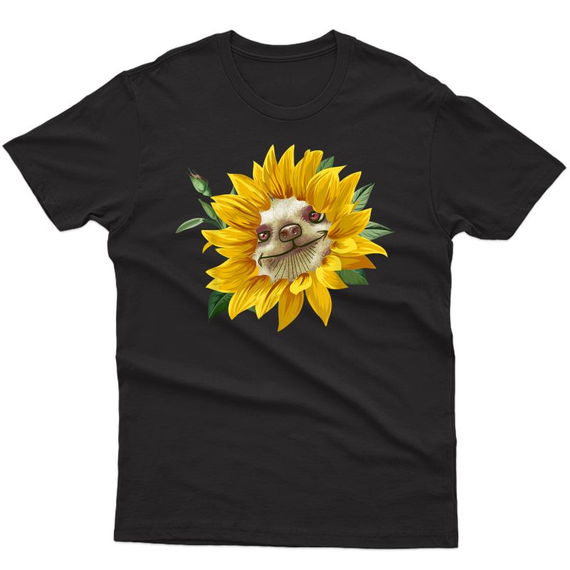 Sunflower Lazy Sloth T-shirt