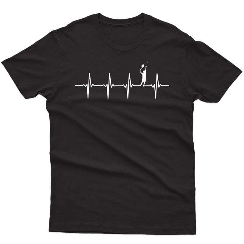 Tennis Heartbeat T-shirt For Tennis Players