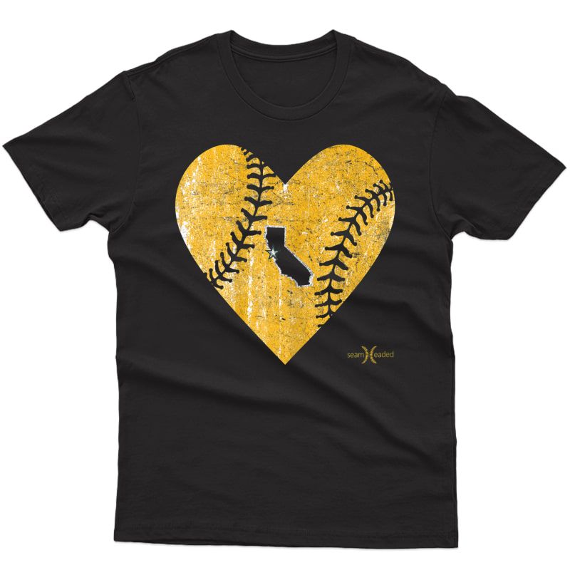 Vintage Oakland Baseball Heart T-shirt
