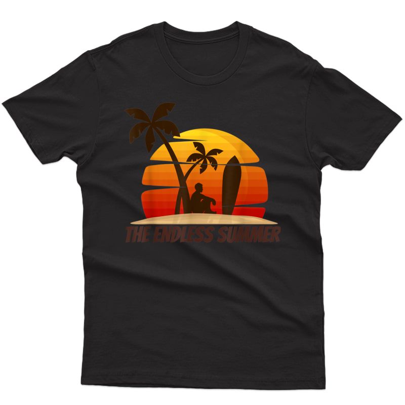 Vintage The Endless Summer Surfboards Sunset Surfing Gifts T-shirt