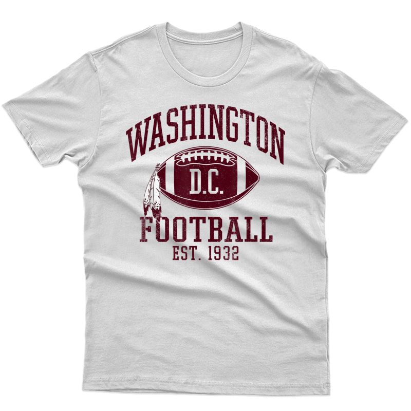 Vintage Washington Football Dc Sports Team Novelty Gift T-shirt