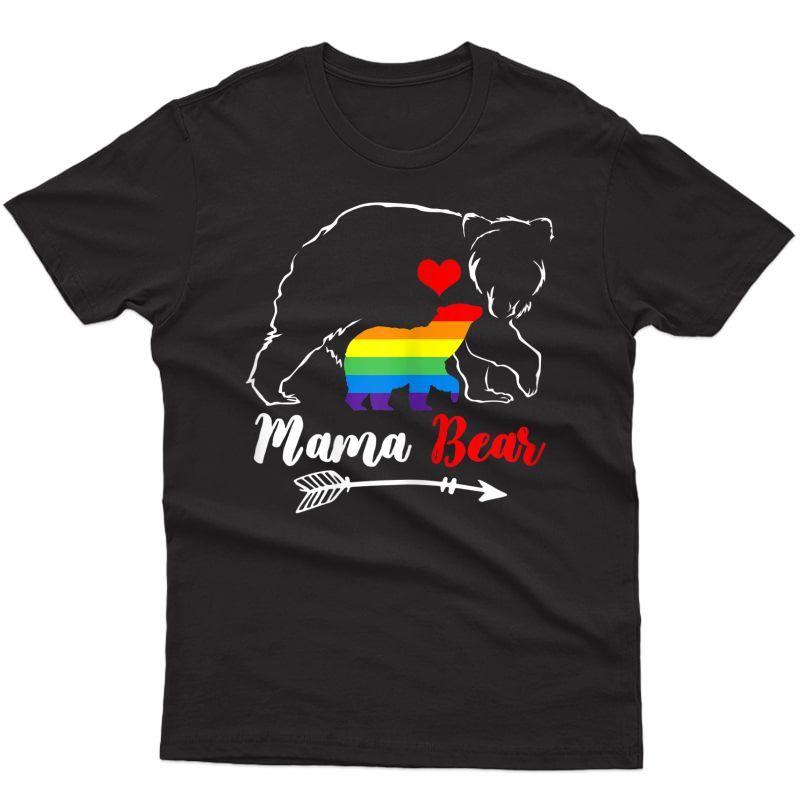  Lgbt Mama Bear Gay Pride Proud Mom Mother's Day T-shirt