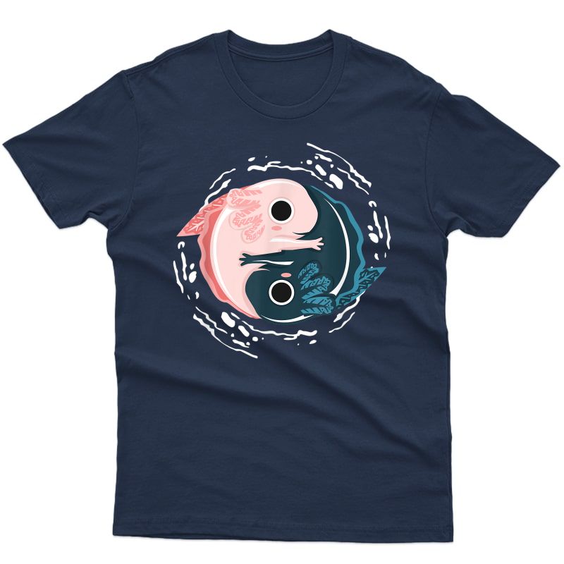 Yin Yang Axolotls T-shirt Zen Axolotl Meditation Yoga Shirt T-shirt