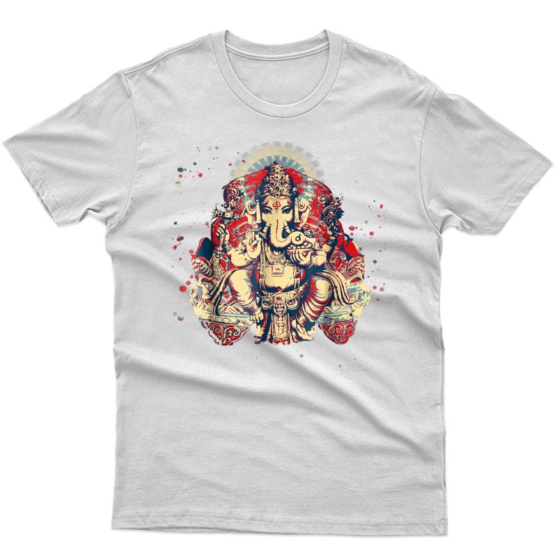 Yoga Shirts Spiritual Hindu God Ganesha T-shirt Meditation