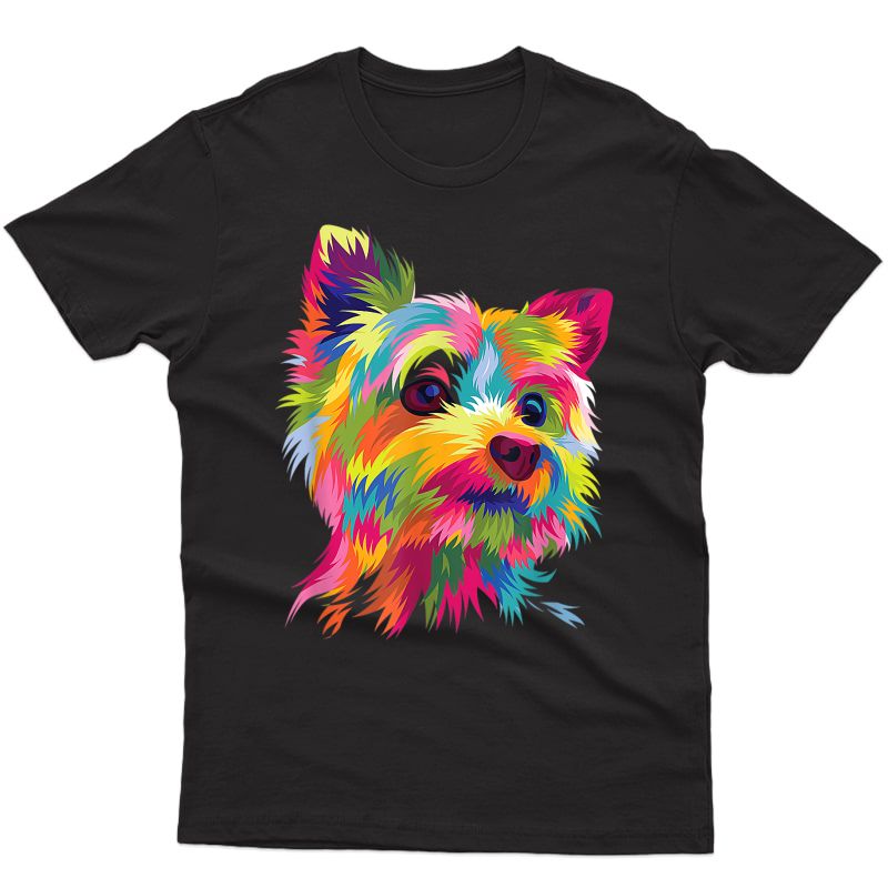 Yorkshire Terrier Funny Yorkie Pop Art Popart Dog Gift T-shirt