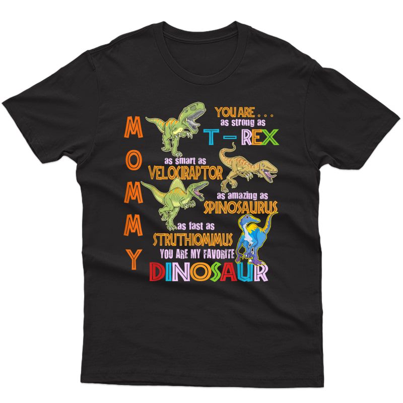 You're My Favorite Dinosaur Retro Mommy Mothers Day T-shirt