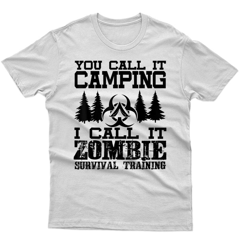 Zombie Survival Training Camping T-shirt - Halloween Shirt